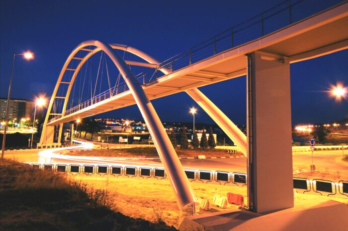 Pedestrian Bridge in Guarda city